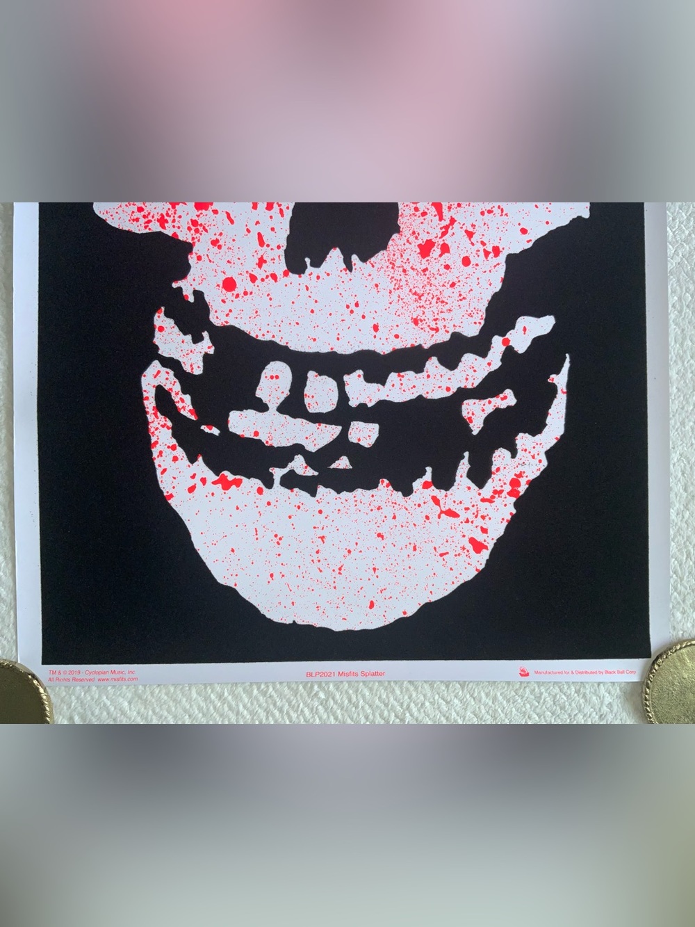 Scorpio Posters Misfits Skull Splatter Black Light Poster - Picture 4 of 11